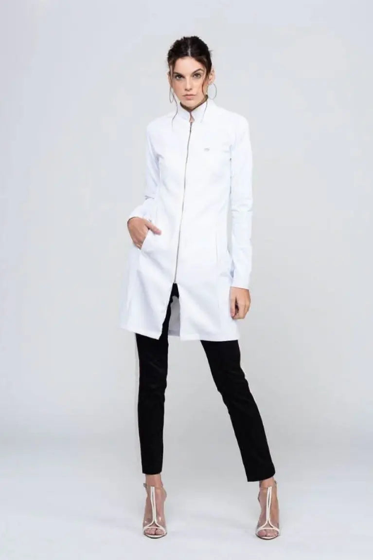 Women's Carmel White Lab Coat